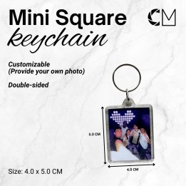 Mini Square Photo Keychain