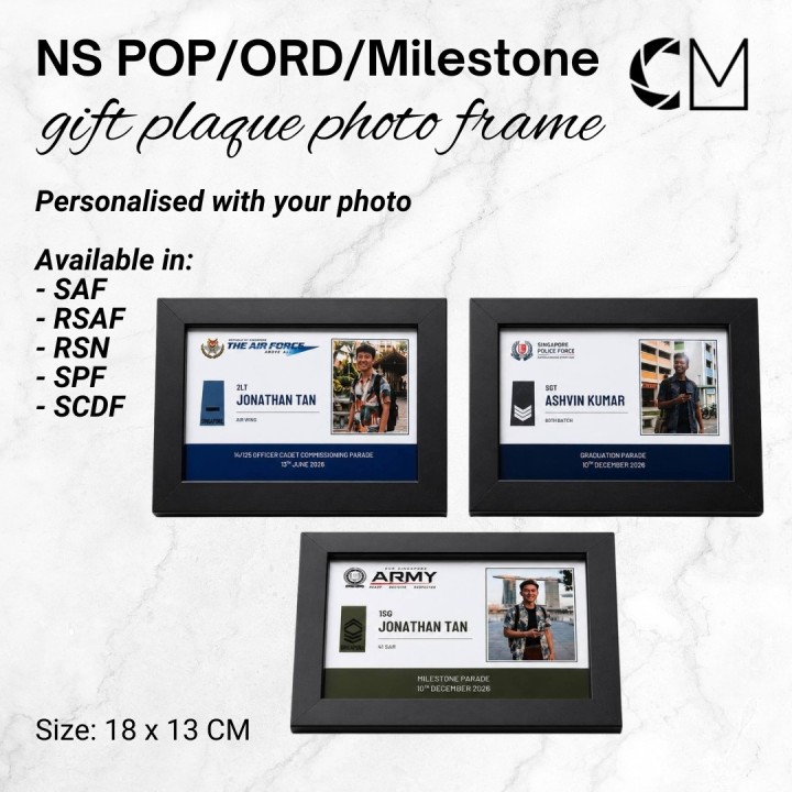 NS ORD/POP/Milestone Gift Plaque Photo Frame